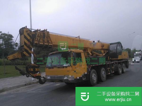 湖北出售二手柳工吊車 35噸五節臂