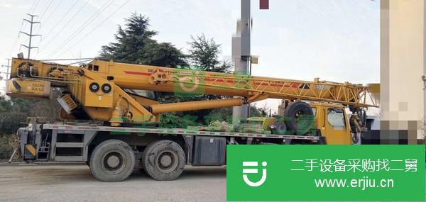 山東出售二手徐工吊車五節(jié)臂，手續(xù)齊全，原車原版