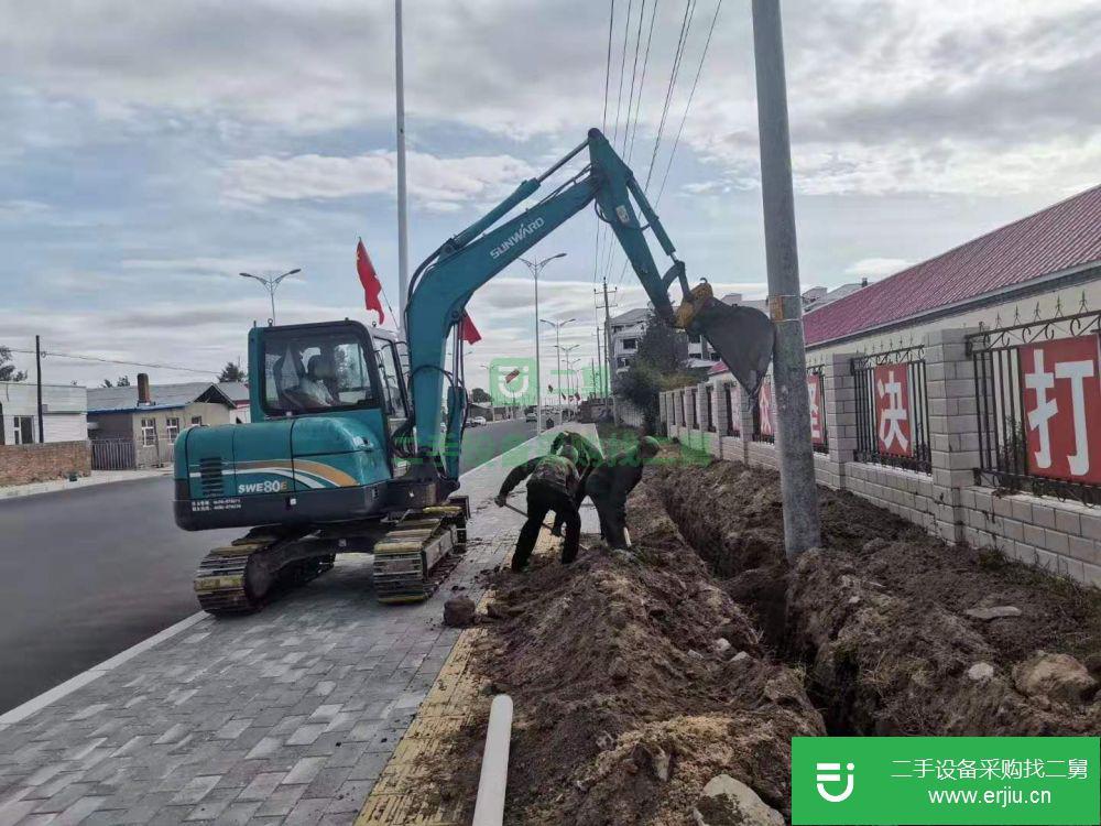 內蒙古出售二手山河智能SWE60E挖掘機