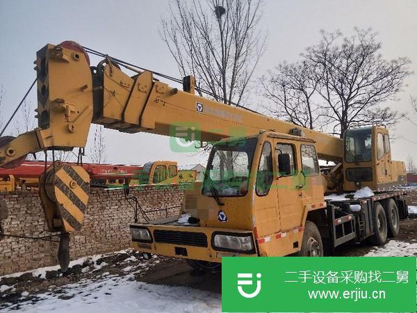 內蒙古出售二手16噸徐工吊車，四節臂，正常干活