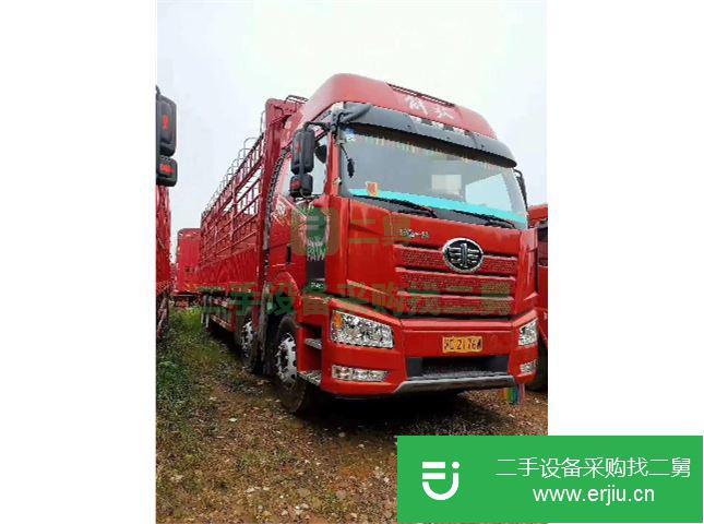 江西出售二手一汽解放J6P前四后八倉欄載貨車
