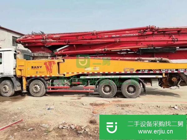 湖南出售轉讓三一奔馳56米泵車 叉腿六節臂 C8系統 泵送20萬方左右