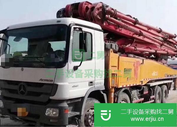 湖南出售轉讓三一奔馳56米泵車 叉腿六節臂 C8系統 泵送20萬方左右