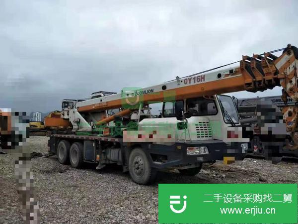 內蒙古出售二手國四中聯藍色汽車吊