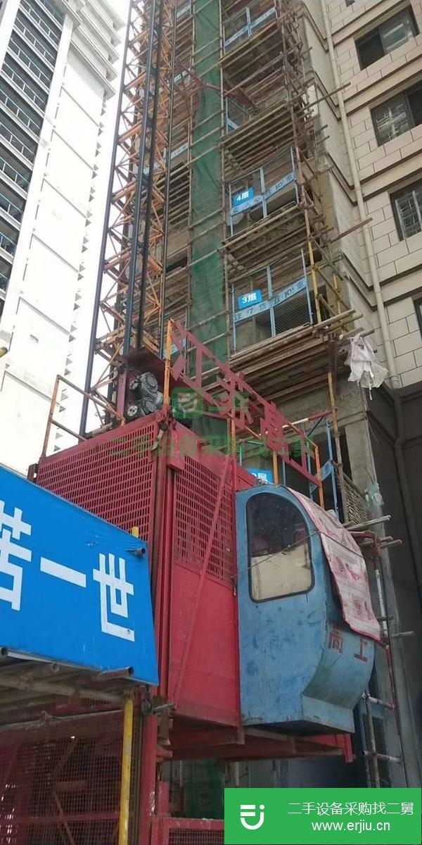 安徽出售轉讓13年高上電梯60米高度，650截面，1.5籠子，成色如圖