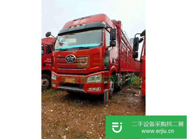 江西出售二手一汽解放J6P前四后八倉欄載貨車