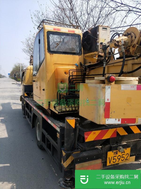 河北出售二手森源吊車六噸，原車漆,全手續,國四車,油電兩用,四節臂,臂長23米