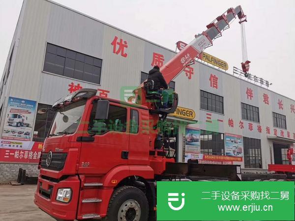 山東出售二手德龍前四后八隨車吊