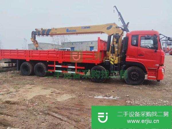 甘肅出售二手東風(fēng)天龍前四后八隨車吊