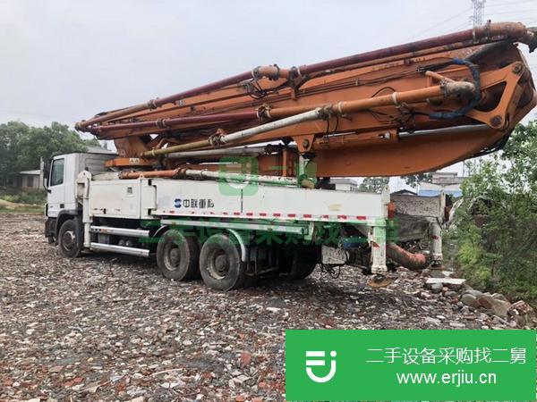 湖南出售13年中聯奔馳49米泵車一臺