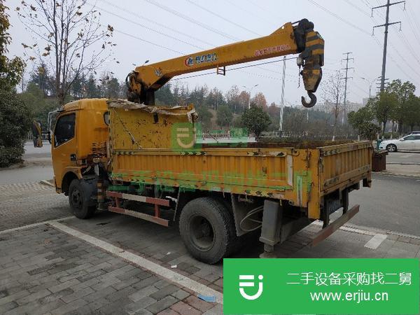 湖北出售二手東風(fēng)福瑞卡藍(lán)牌5噸隨車吊