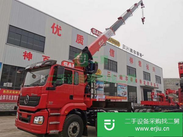 山東出售二手德龍前四后八隨車吊