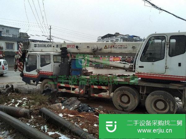 廣西出售二手中聯浦元25噸5節臂吊車