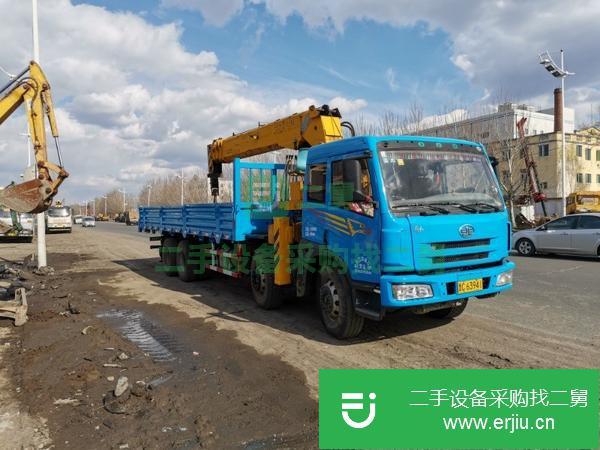 黑龍江出售二手12噸隨車吊