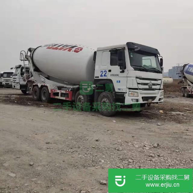 山東出售二手陜汽重卡后八輪攪拌車