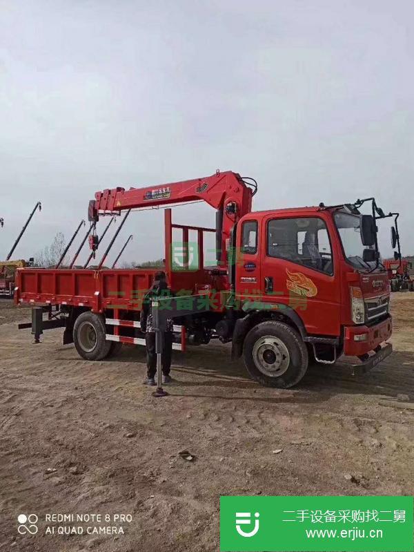 湖北出售二手重汽豪曼5噸隨車吊