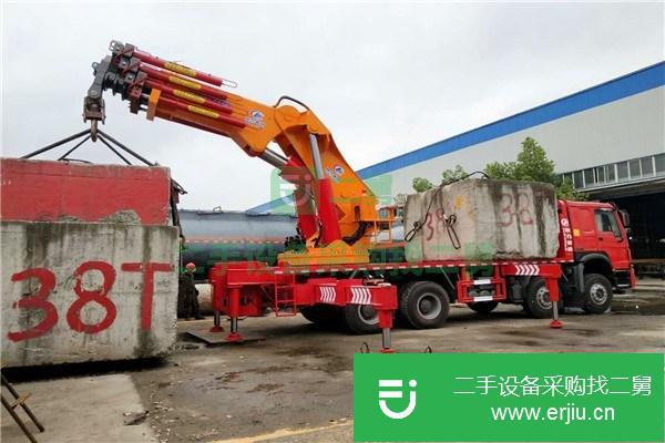 湖北出售二手100噸折臂式起重機