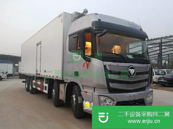 江蘇出售二手9.6米福田歐曼冷藏車