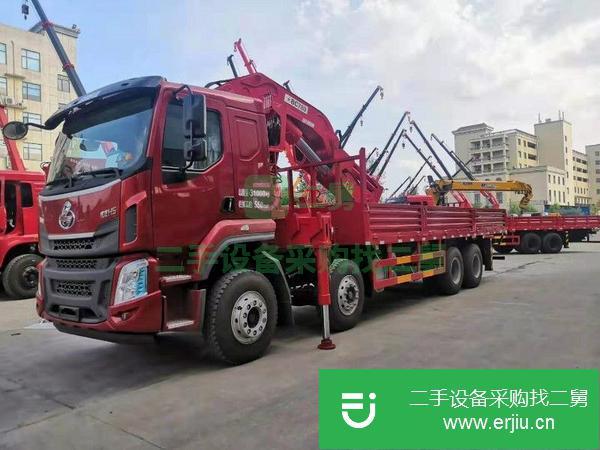 湖北出售二手14噸隨車吊