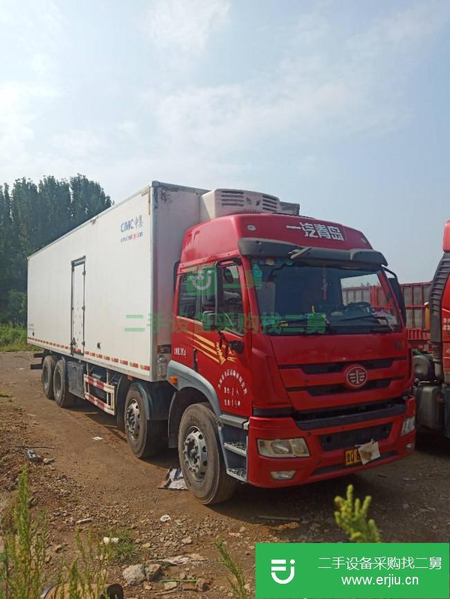 山東出售二手青島解放冷藏車