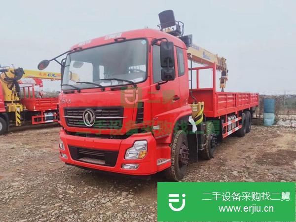 甘肅出售二手東風(fēng)天龍前四后八隨車吊