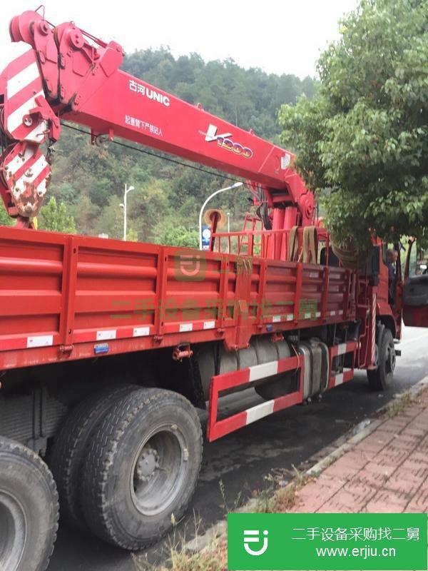 湖北出售二手后八輪隨車吊