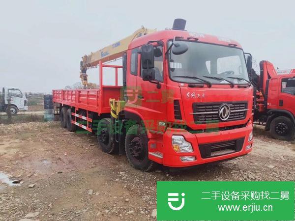 甘肅出售二手東風(fēng)天龍前四后八隨車吊