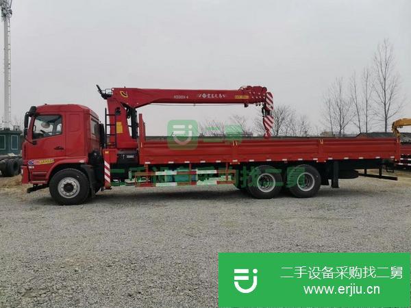 湖北出售二手宏昌天馬12噸后八輪五節(jié)U型臂隨車吊