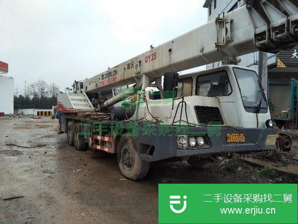 廣西出售二手中聯浦元25噸5節臂吊車