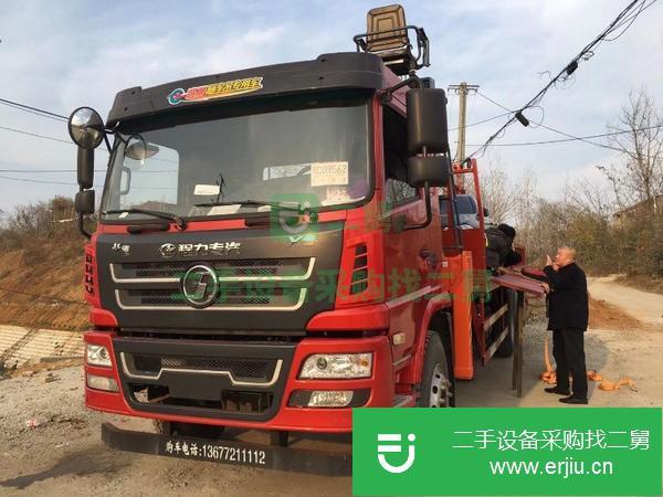 浙江出售二手12噸隨車吊陜汽240馬力國五