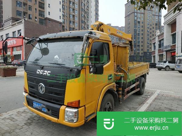 湖北出售二手東風(fēng)福瑞卡藍(lán)牌5噸隨車吊