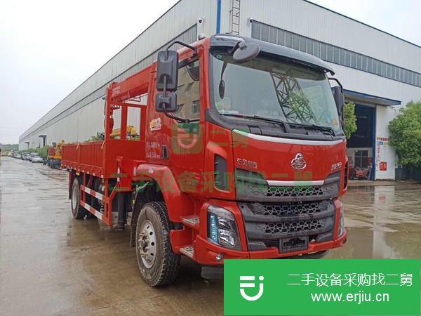 遼寧出售二手柳汽乘龍10噸4節臂隨車吊