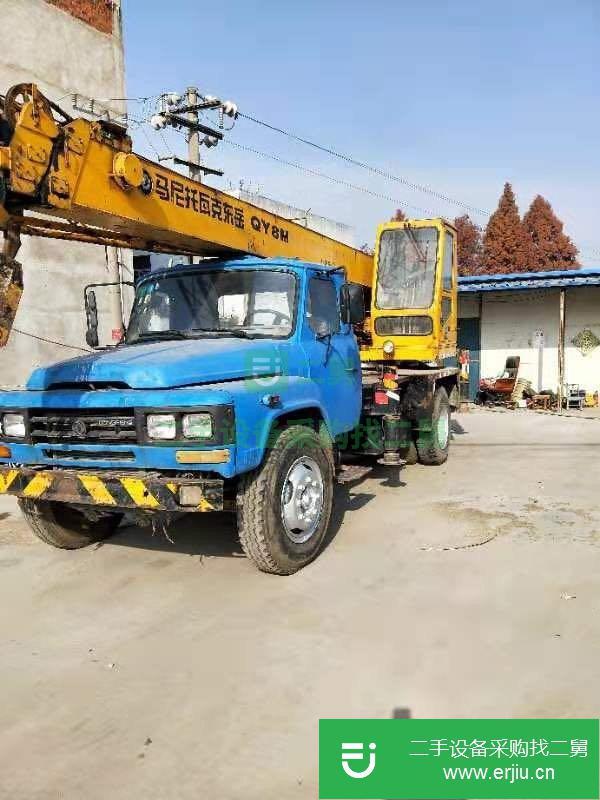 江蘇出售二手8噸吊車,手續齊全,正常提檔過戶