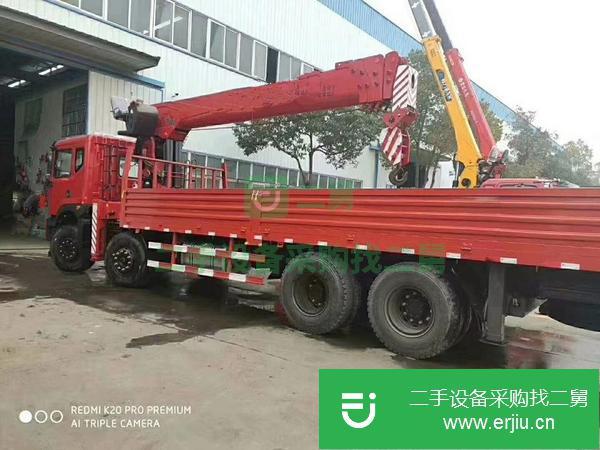 陜西出售二手東風(fēng)前四后八12噸隨車吊