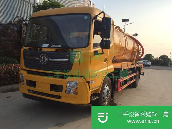 湖北出售二手東風10方清洗吸污車