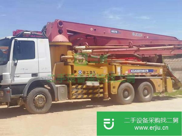 江蘇出售二手徐工37米泵車