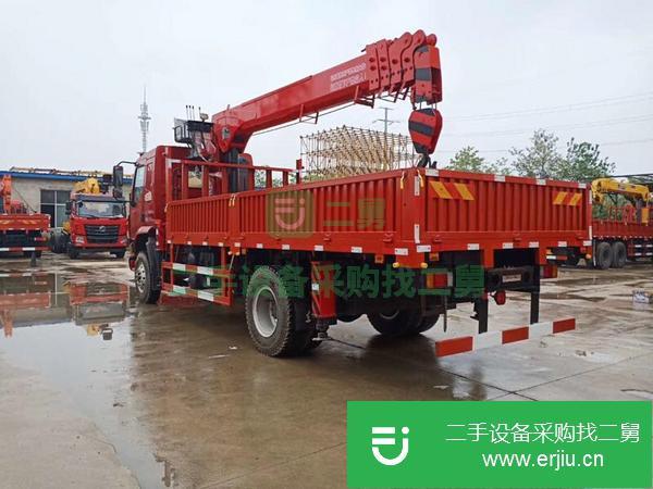 遼寧出售二手柳汽乘龍10噸4節臂隨車吊