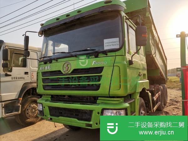 湖北出售二手精品陜汽德龍自卸車 后八輪環(huán)保綠