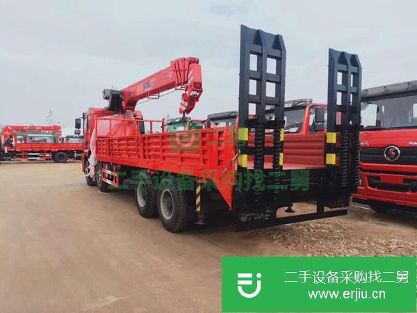 河南出售陜汽德龍前四后八吊車可拉挖機