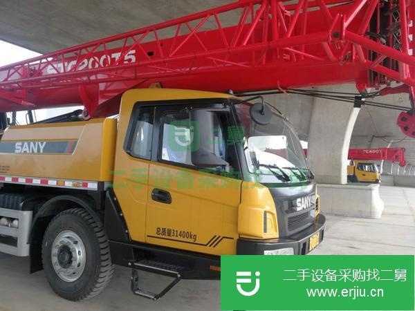山東出售二手三一吊車，國五  先導操作，自重31.4噸，主臂40.5米