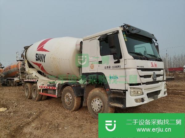 新疆出售二手歐曼混凝土攪拌罐車(chē)