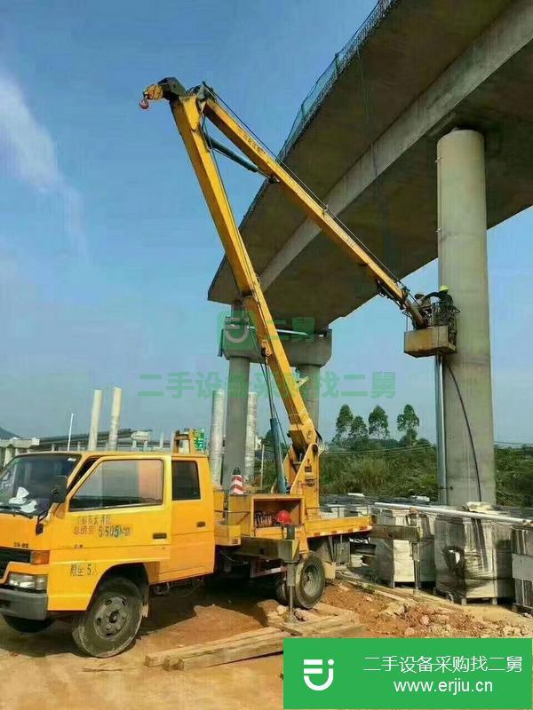 湖北出售16米折疊臂高空作業工程車