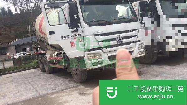 湖南出售二手豪沃大12方攪拌車