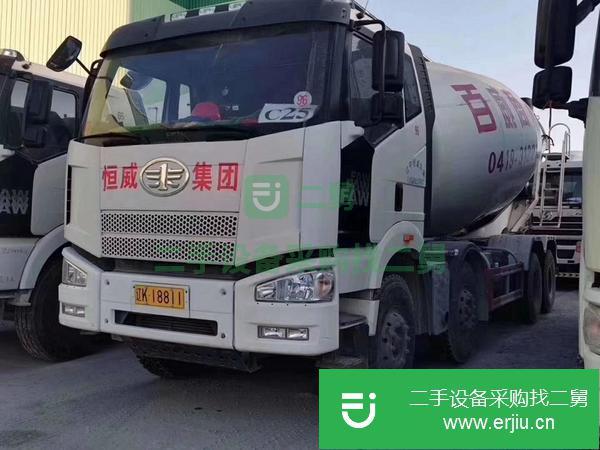 江西出售二手解放j6前四后八18方攪拌車