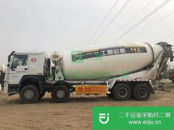 山東出售二手豪沃混泥土攪拌車