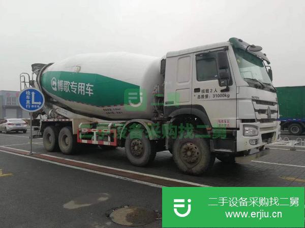 遼寧出售二手12立方豪沃國五攪拌車