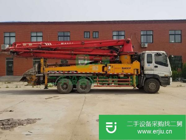 河北出售二手37米三一泵車 大排量 剛換一套保3萬方泵管 手續齊全能過戶。