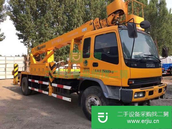 山西出售二手五十鈴24米高空作業工程車,1.2萬公里