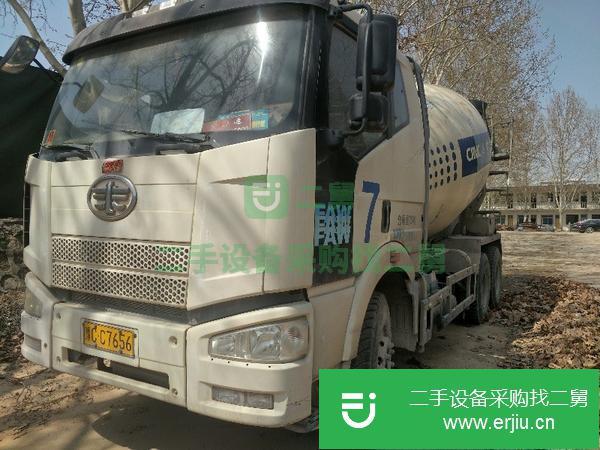 河南出售二手解放攪拌車，手續齊全