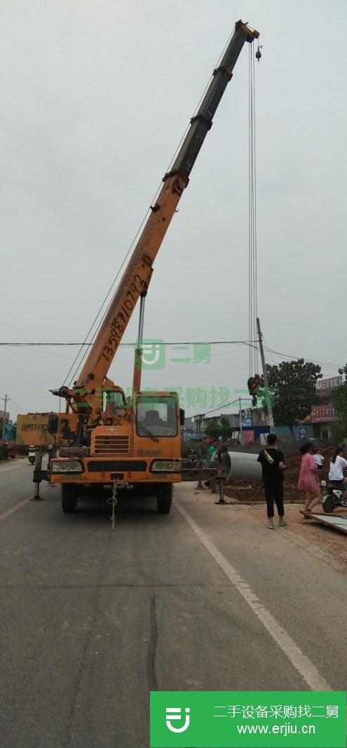 河南出售二手徐工吊車16噸，沒手續,正常干活車